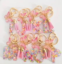 Load image into Gallery viewer, Initial Keychains - Pink
